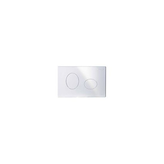 PUCCI Ellisse Eco Placca 2 Pulsanti Bianca per cassetta di scarico ad incasso