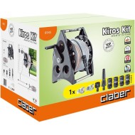 CLABER KIROS KIT AVVOLGITUBO DA GIARDINO PORTATILE 20 MT