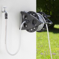 CLABER KIROS KIT AVVOLGITUBO DA GIARDINO PORTATILE 20 MT