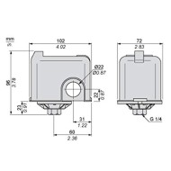 SQUARE D PRESSOSTATO FSG-2 ELETTROMECCANICO