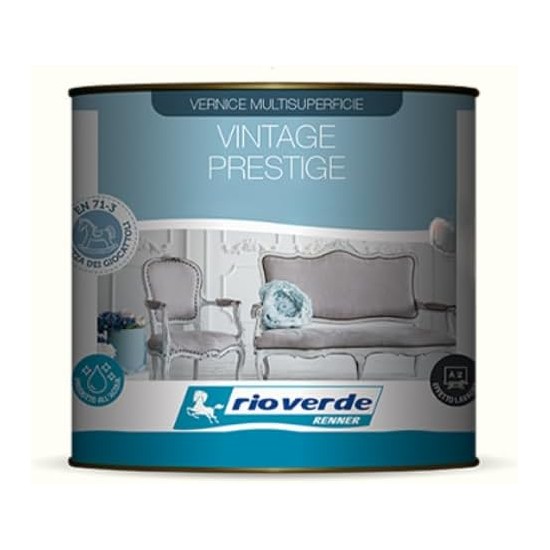 Rio verde renner vintage prestige VANIGLIA 0,5lt vernice extra opaca lavabile per interni ed esterni