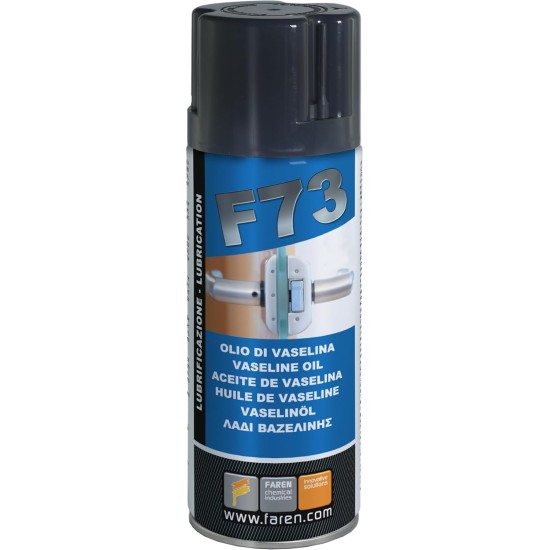 Faren F73 Olio di Vaselina Spray Lubrificante Protettivo Anticorrosivo Idrorepellente non macchia 400ml