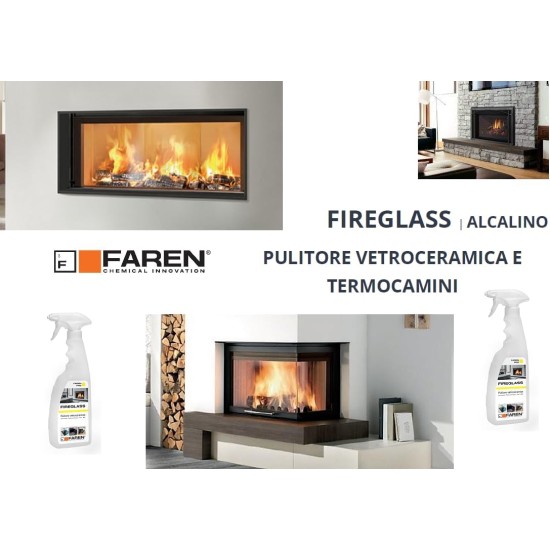 kit 6 pz FAREN FIREGLASS detergente 750 ml