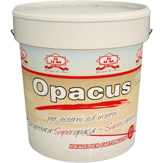 GDM Opacus Pittura Murale ideale per cartongesso 13 litri